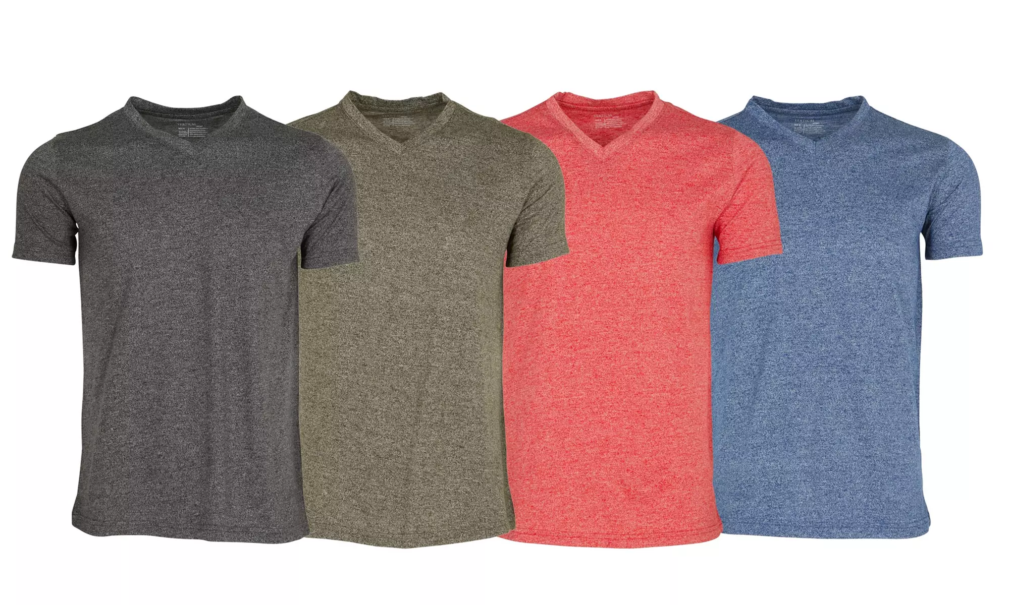 Vertical Sport Fancy Grindle V-Neck T-shirt (4 Pack) (Size L) - Second Medium