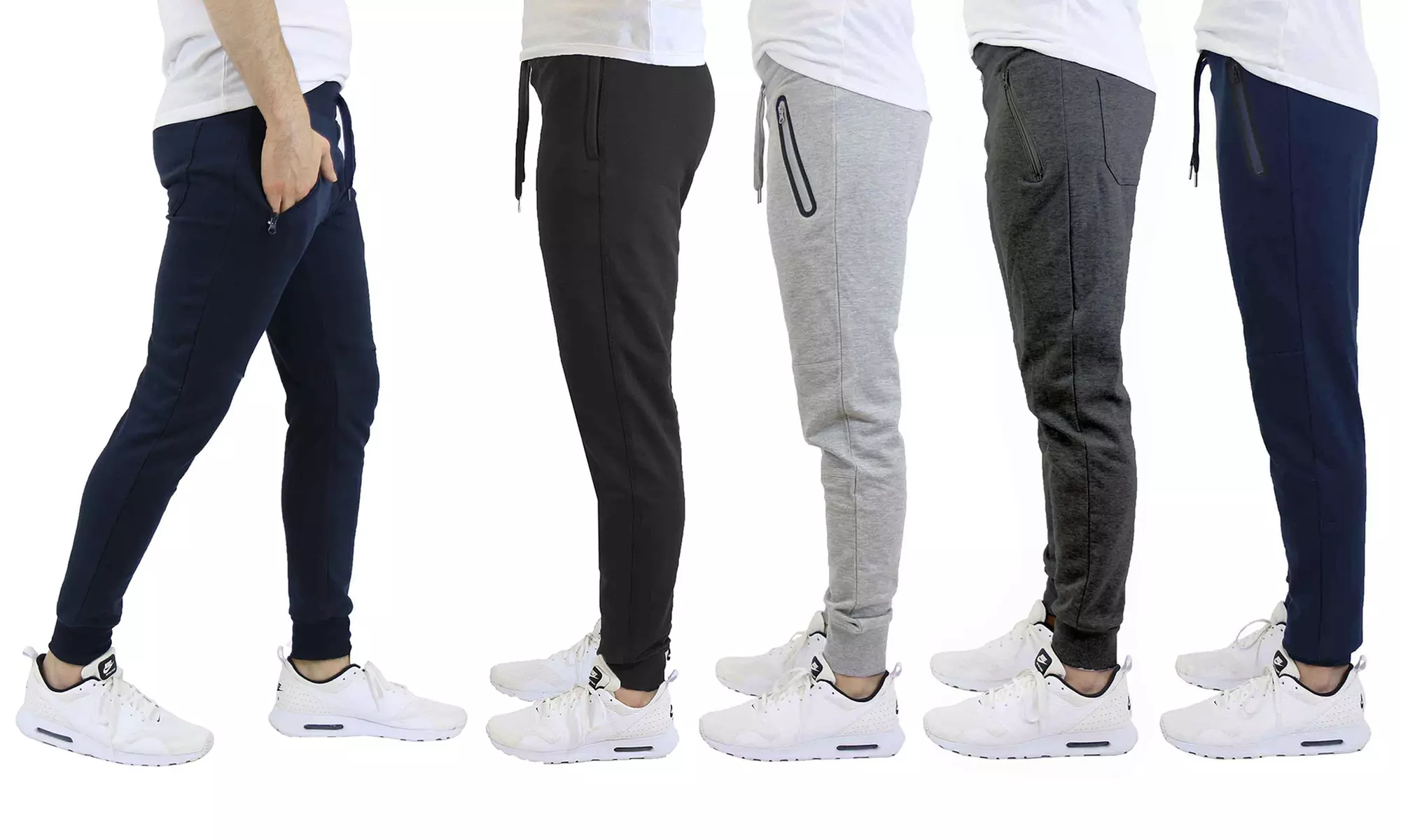 Men's Slim-Fit Fleece & French Terry Joggers (Sizes L - 2XL) - Primary Image