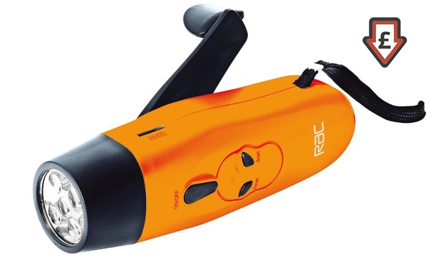 Image 1: RAC Wind-Up Bright LED Torch