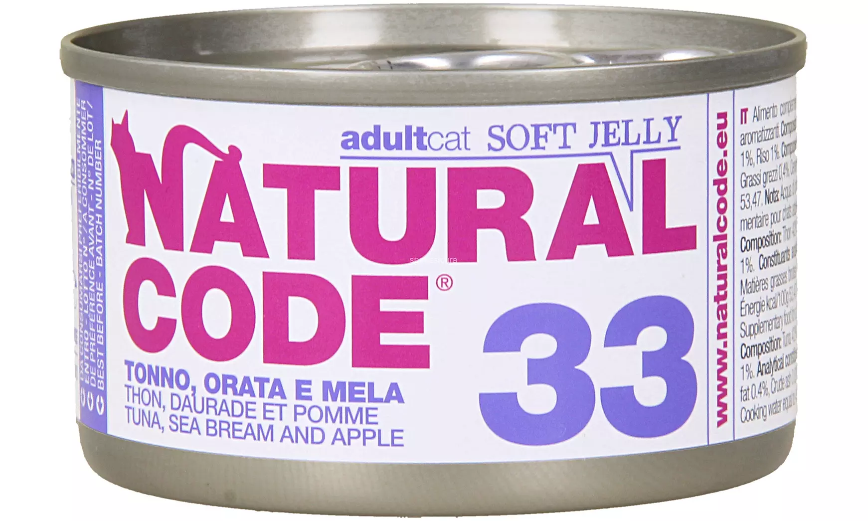 Set da 24 lattine di cibo per gatti Natural Code