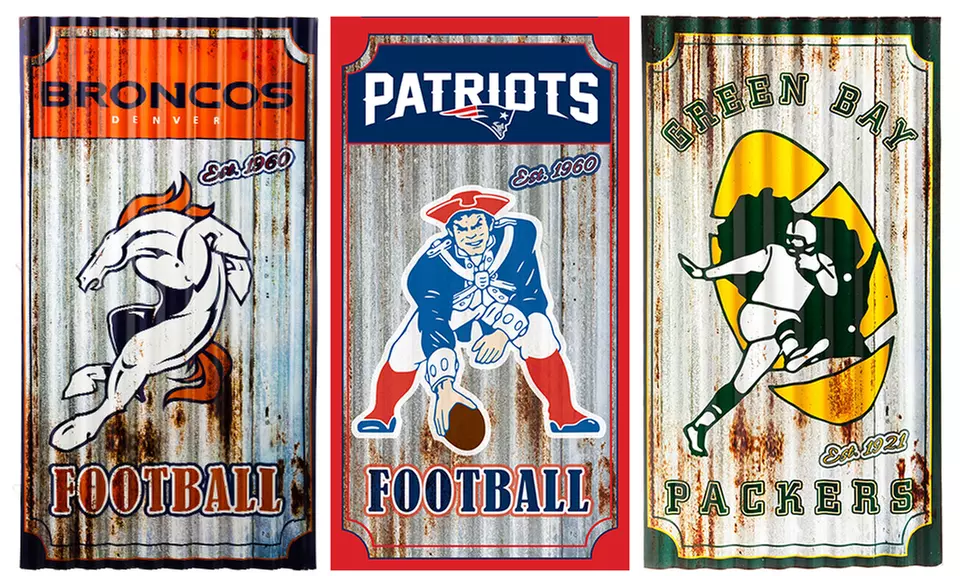 NFL Corrugated Metal Wall Art - Primary Image