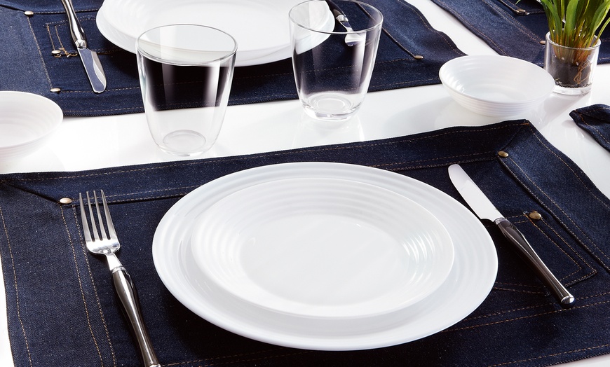 Image 12: Luminarc Harena 18- or 19-Piece Dinnerware Collection