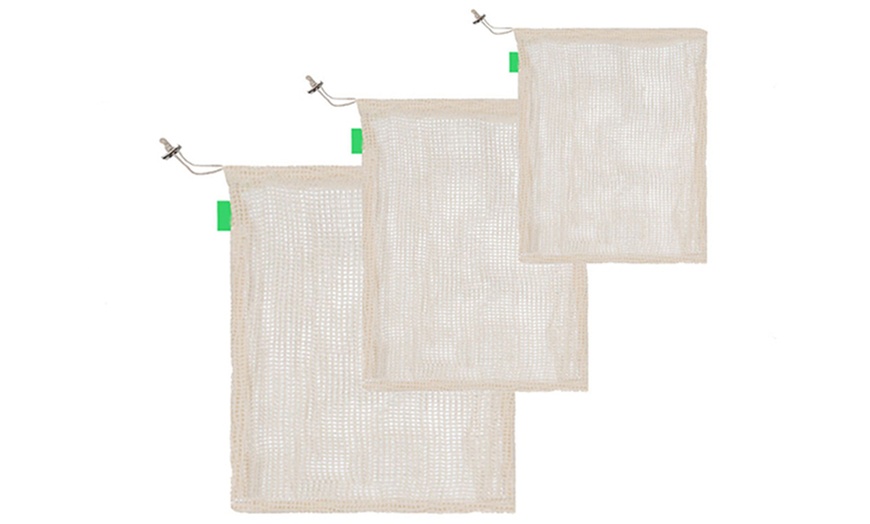 Image 10: Reusable Cotton Grocery Bags