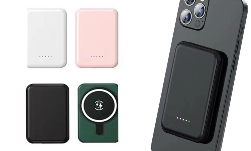 Image 2: 1 o 2 Power Bank Magnetici Wireless