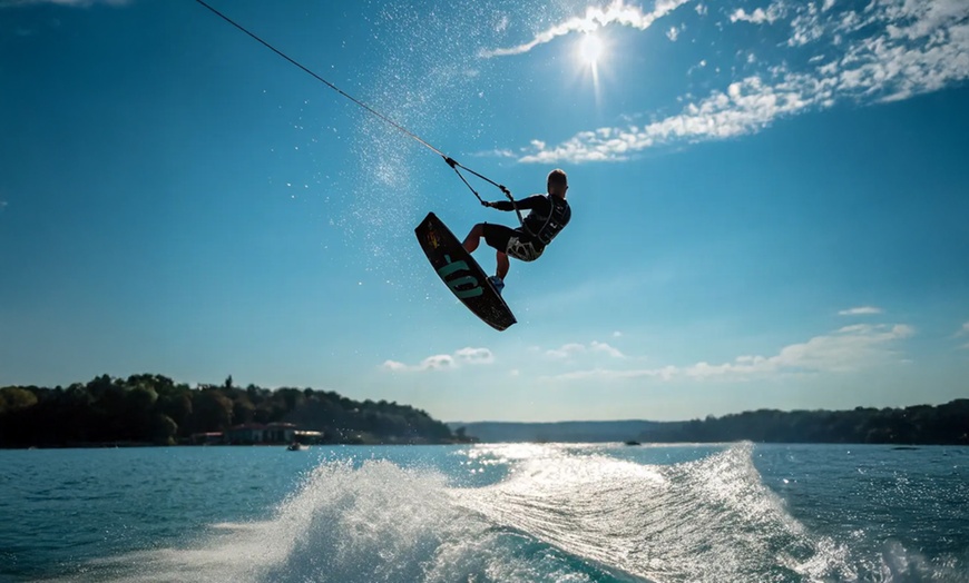 Image 1: Thrill on the Water – Wakesurf, Wakeboard or Tubing Adventure