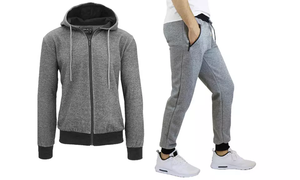 Men's Tech-Fleece Hoodie and Jogger Set - Second Medium