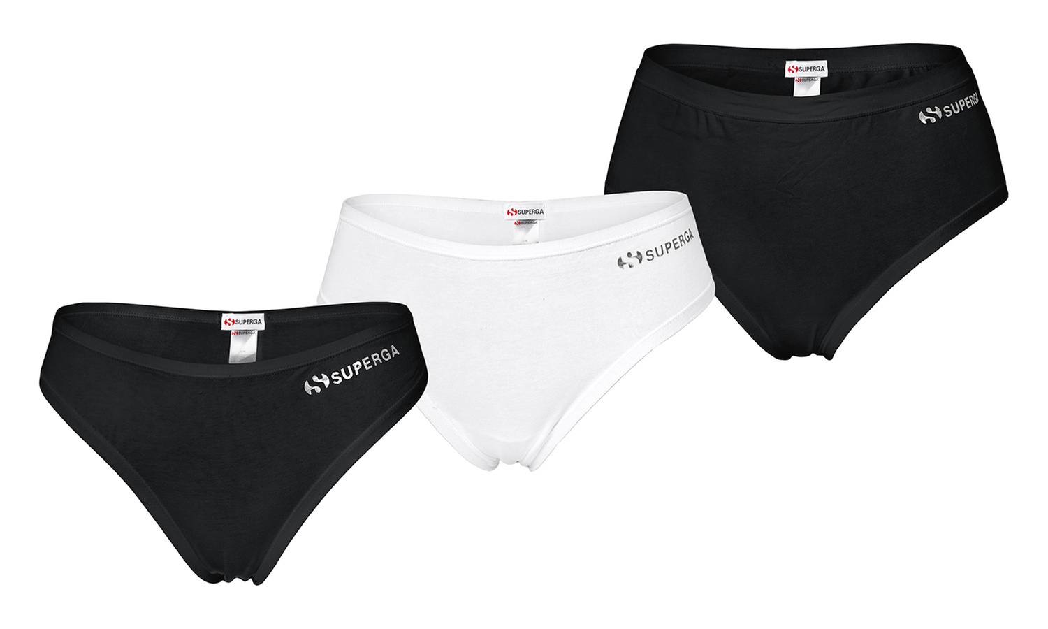 Set con 6 paia di slip da donna Superga