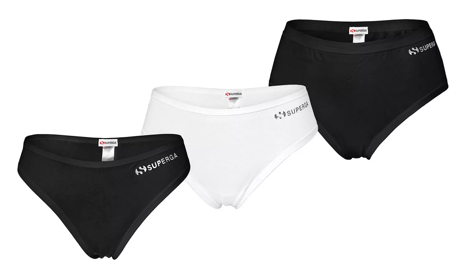 Set con 6 paia di slip da donna Superga