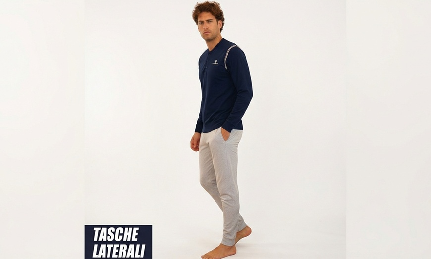 Image 7: Pyjamas en coton Nottingham Uomo