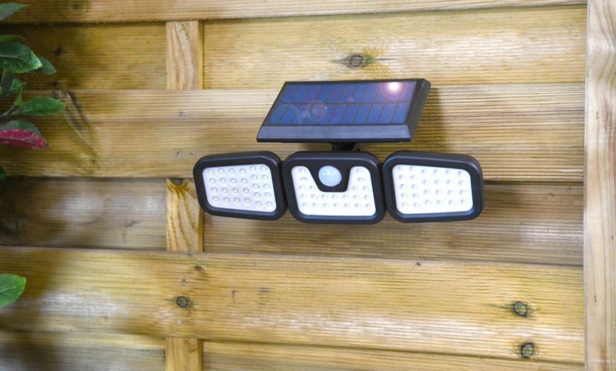 Image 1: One or Two Motion Sensor Super Bright Solar Security Light