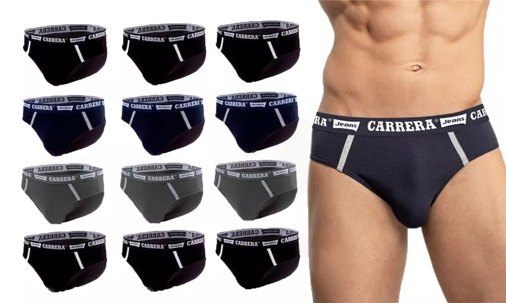 Fino a 12 boxer o slip Carrera da uomo in cotone bioelastico