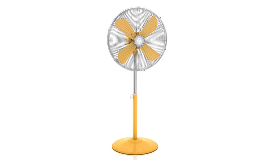 Image 26: Swan Retro Clock, Stand or Desk Fan
