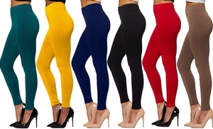 Tummy Control High-Waisted Elasticated Fleece Leggings