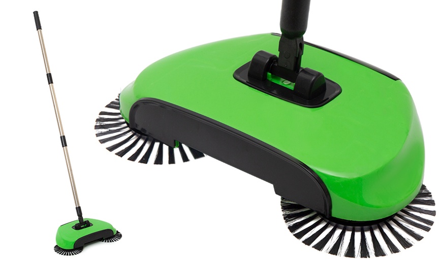 Image 3: Green Meanie Floor Sweeper