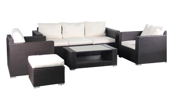 Up To 41% Off Rattan-Effect Patio Furniture Set | Groupon