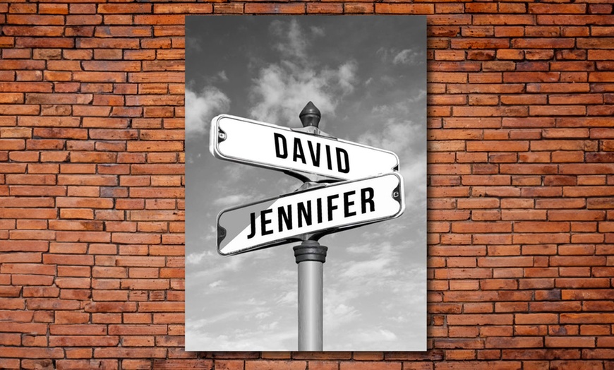 Image 2: Street Sign Canvas by Decomatters