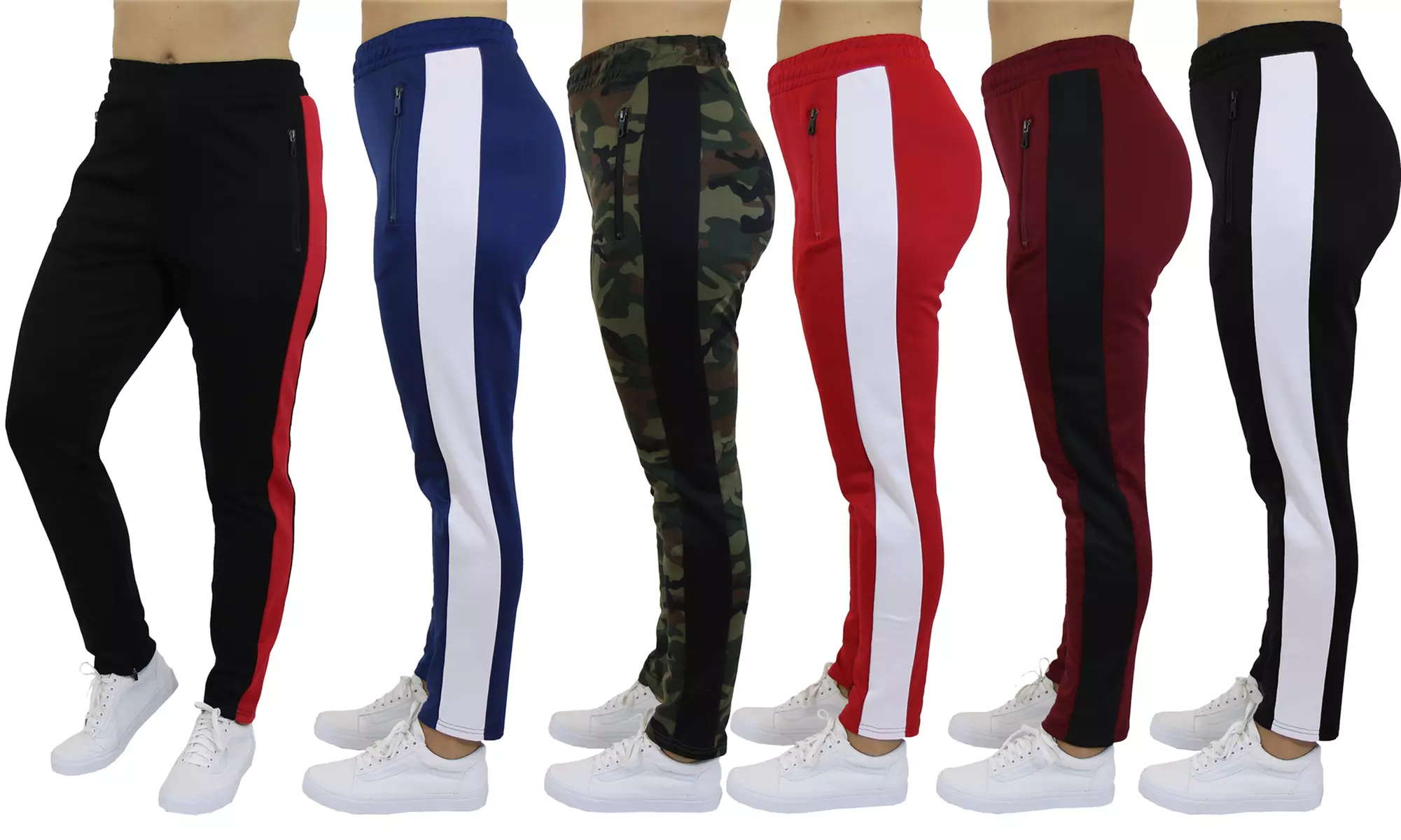 Galaxy by Harvic Women's Fashion Joggers with Zipper Pockets - Primary Image