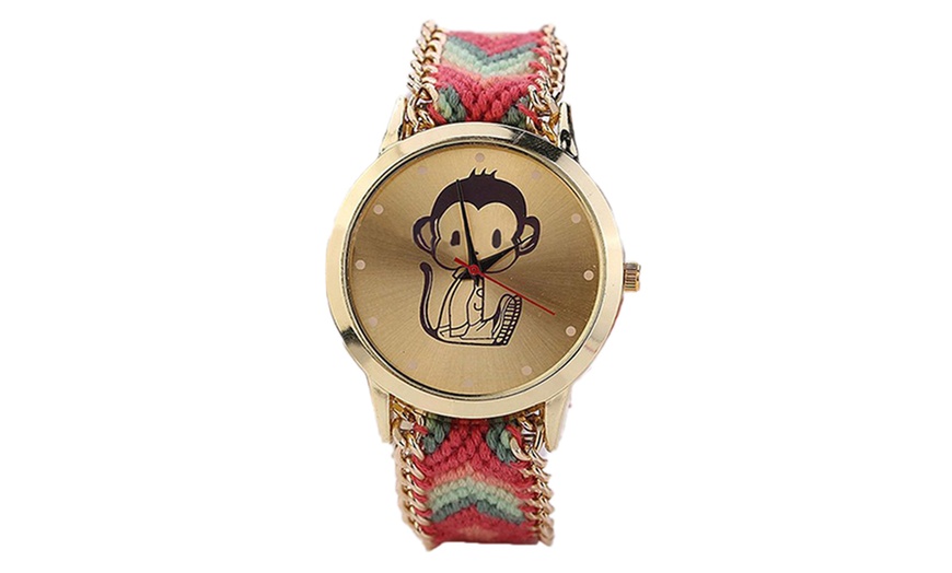 Image 3: Animal Print Watch