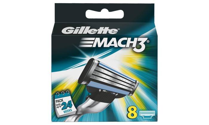 16-Pk Gillette Mach 3 Razor Blades | Groupon Goods