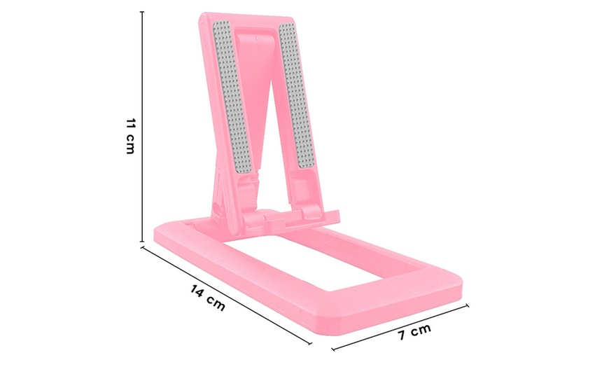 Image 22: Pack di 2 supporti da tavolo pieghevoli per telefono