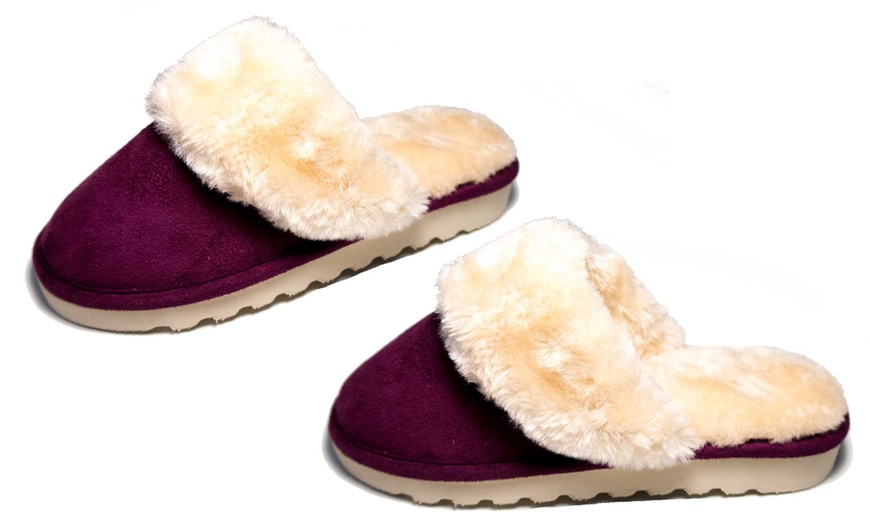 Image 5: Women's Faux Fur Mules