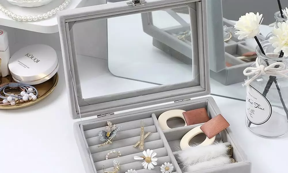 Fluwelen sieradendoosje van het merk Herzberg