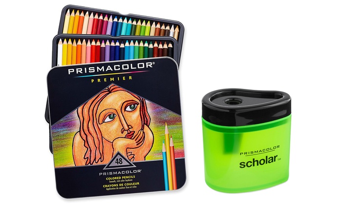 Prismacolor Colored Pencils with Sharpener (48-, 72-, or 132-Count