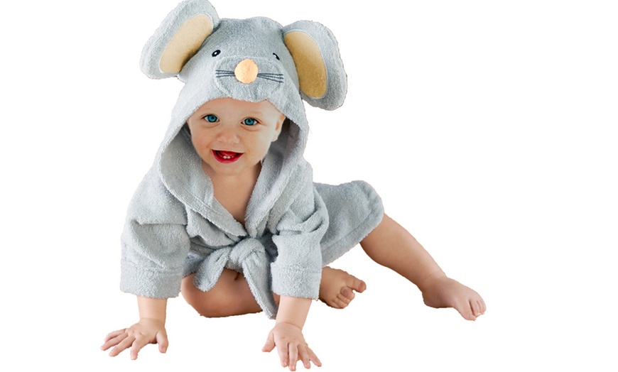 Image 5: Baby Cotton Bathrobe