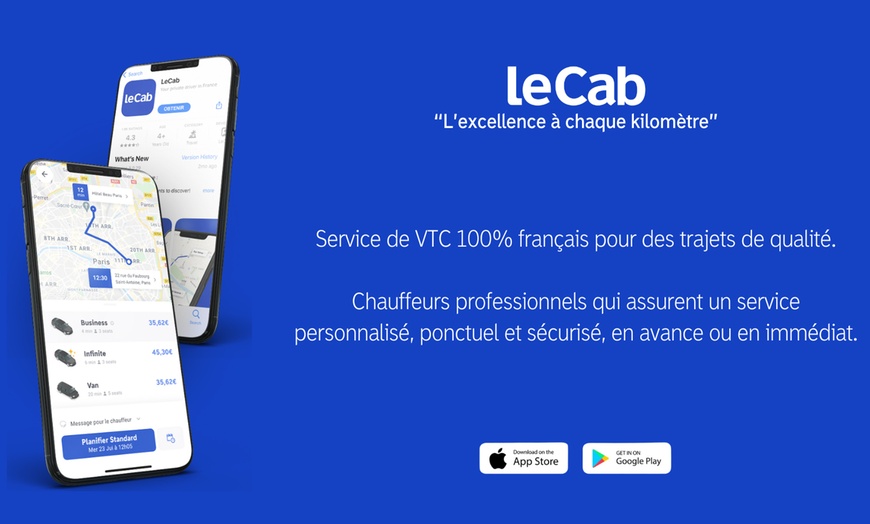 Image 2: 15€ offert valable sur vos 3 prochaines courses avec Le Cab