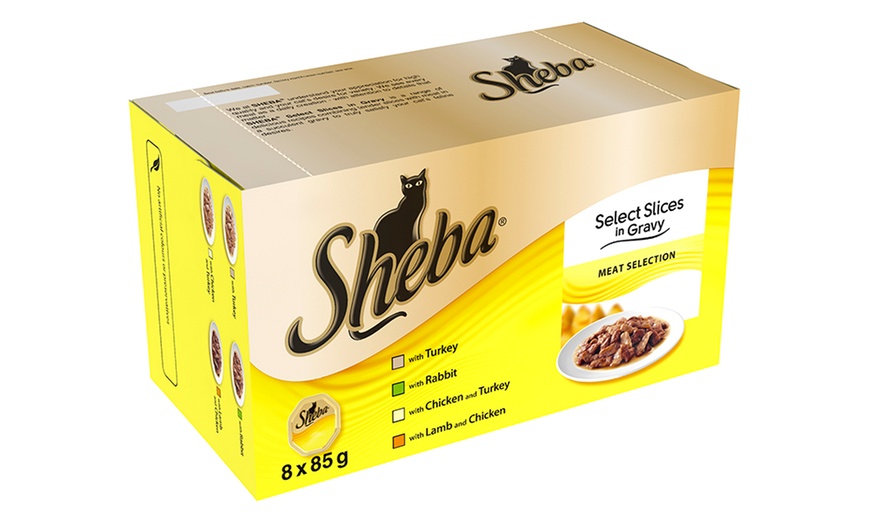 Image 4: 24 or 48Pk Sheba Cat Food Pouches