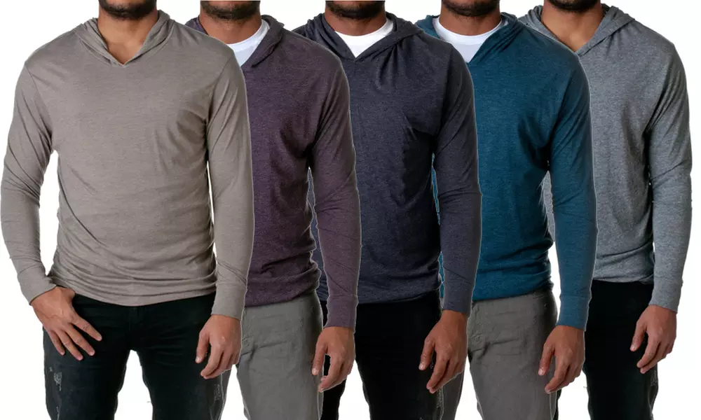 Next Level Apparel Men's Tri-Blend Long-Sleeve Hoodie - Primary Image