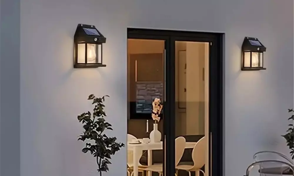 Up to Four Pieces of Motion Sensor Solar Wall Lights