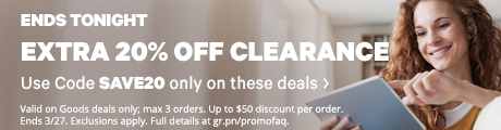 Extra 20% Off Clearance