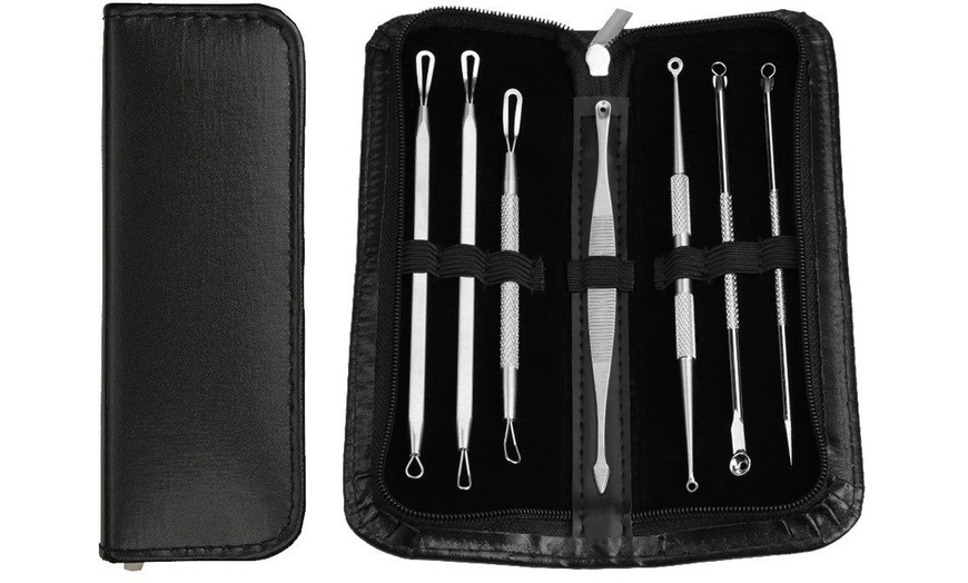 Image 3: Glamza Seven-Piece Blackhead, Pimple, Spot and Zit Removal Tool Kit