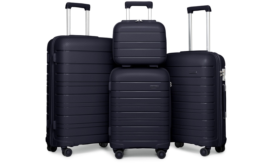 Image 44: Four Piece Travel Suitcase Set