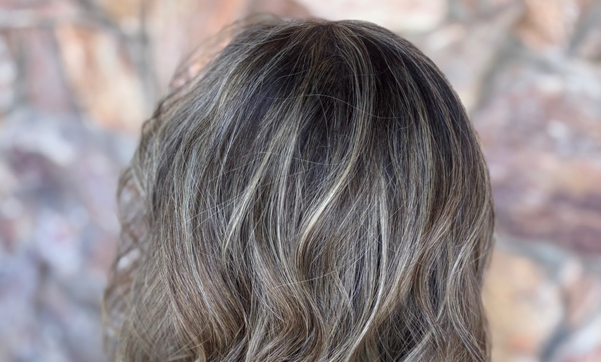 Image 9: Haircut with Color, Partial/Full Highlights, or Balayage