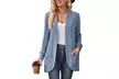 Women's Ribbed Long Sleeve Cardigan - Second Medium