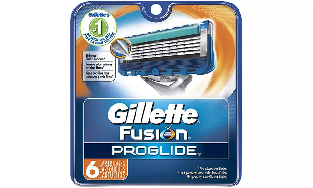 Gillette Fusion ProGlide Manual Razor Replacement Cartridge (6- or 12-Count) - Second Medium