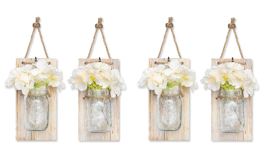 Image 5: Two or Four Hanging Mason Jar Lights