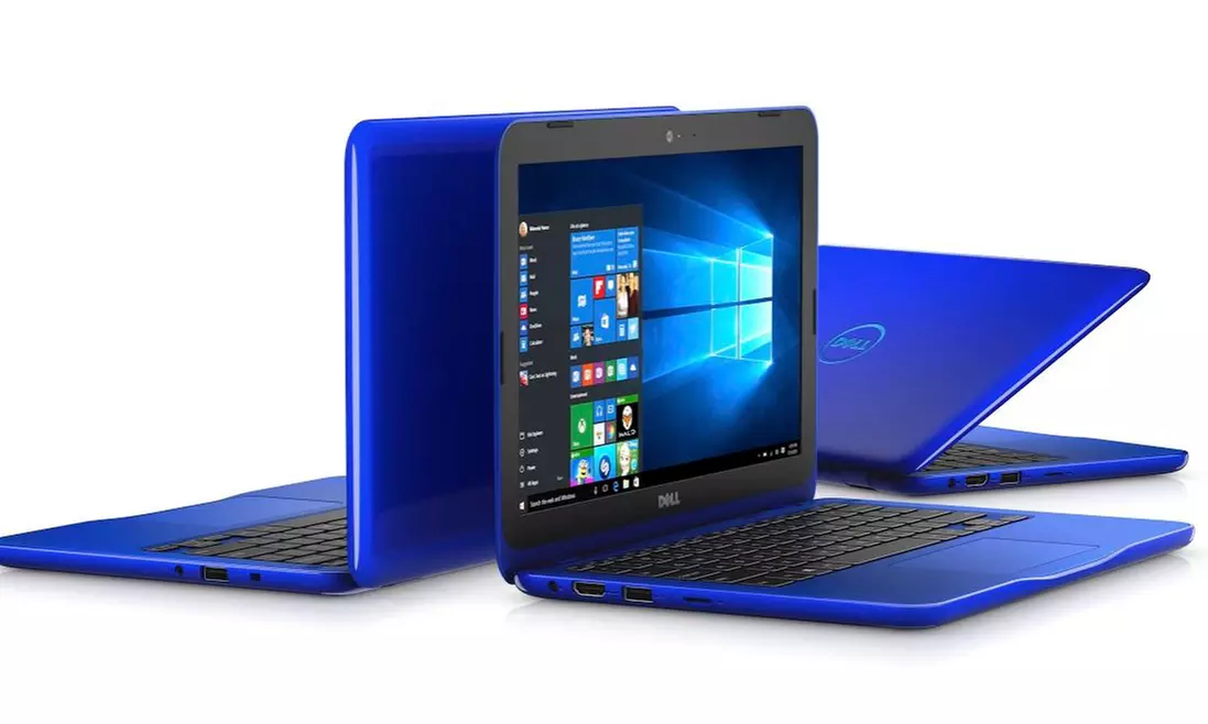Dell Inspiron 3162 Series 11.6" Laptop Bundle with Wireless Mouse and Laptop Sleeve - Primary Image