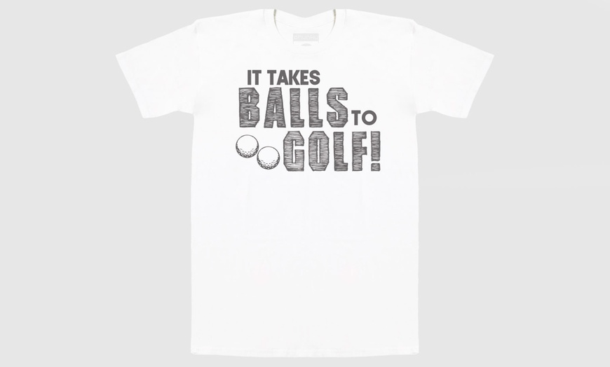 Image 3: Men's Golf Print T-Shirt