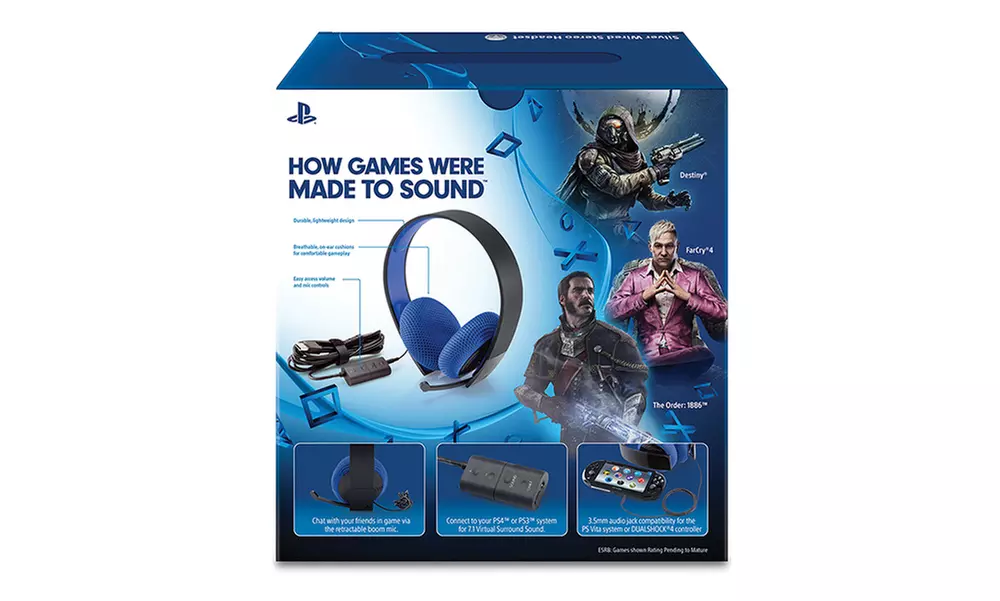 PlayStation 4 DualShock 4 Wireless Controller with Free Sony Silver Wired Headset  - Second Medium