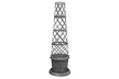1 or 2 Tower Patio Pot with Trellis - Modern Grey or Black with Gold - Image 3