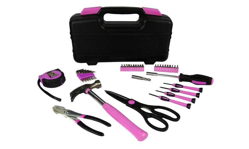 Image 2: 25-, 38-Piece Pink Toolkit or 25-Piece and 38-Piece Bundle