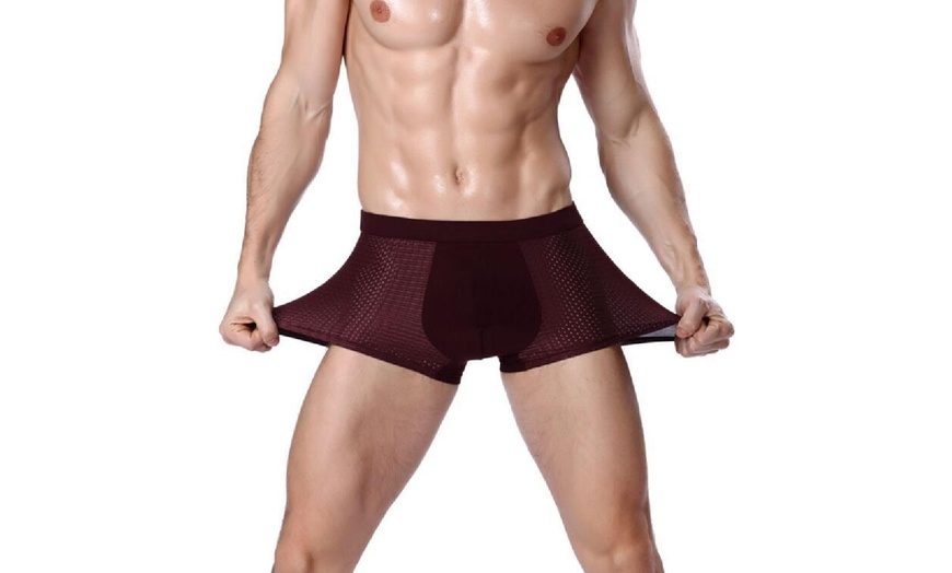 Image 12: Up to 12 Pairs of Men's Breathable Mesh Boxers