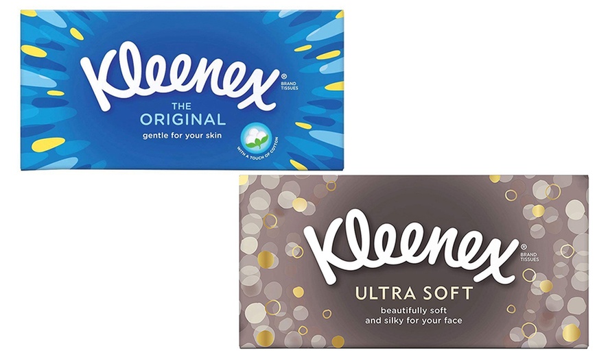 Image 1: Kleenex Ultra Soft Tissue Boxes