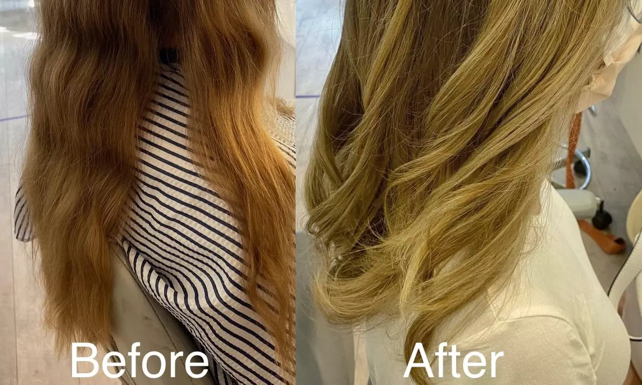 Wash and Blow Dry, Full Highlights, Color, or Keratin Treatment at Anonymous Hair Salon (Up to 34% Off) - Second Medium