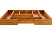 Small or Large Expandable Bamboo Cutlery Tray - Second Medium
