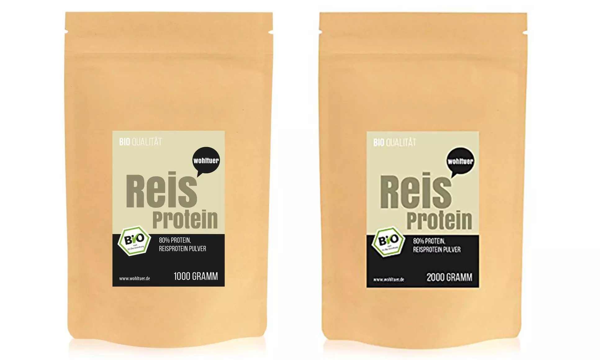 Wohltuer Bio Reisprotein, vegane Proteine - Primary Image