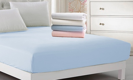 1 o 2 coprimaterassi singoli Jersey elasticizzati, 100% cotone, disponibili in diversi colori